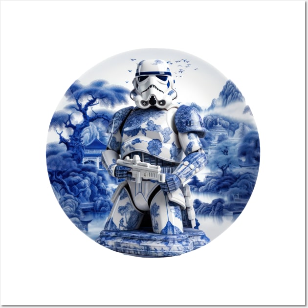 Blue China Storm Trooper Wall Art by Tankuss 